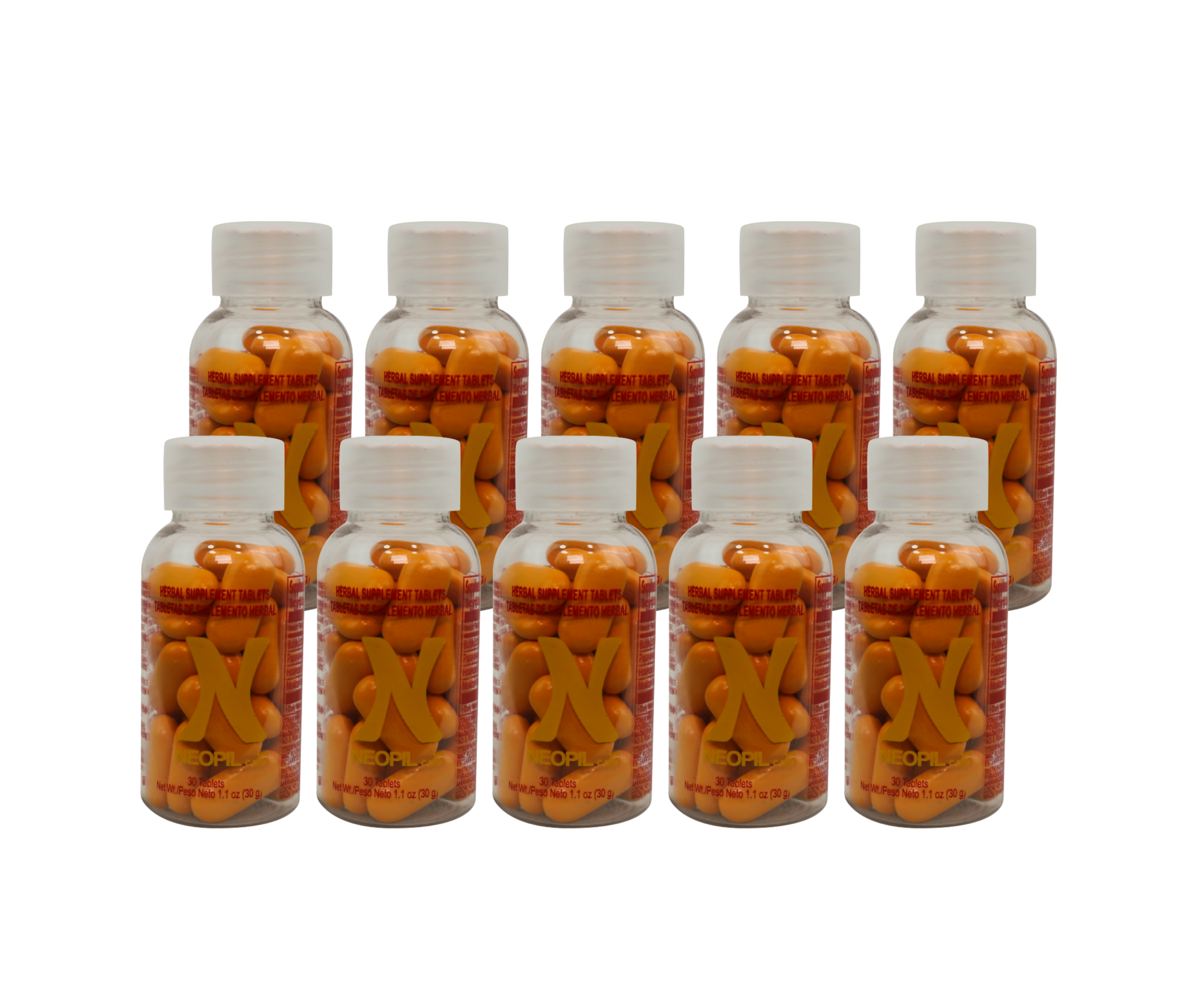 Neopil Caps — Paquete Mayoreo (10 Frascos)